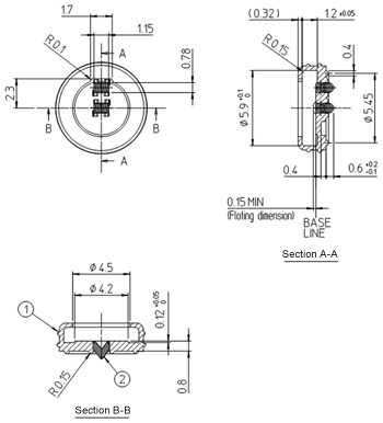 Floating Type Coil Connector Standard Microphone Connector