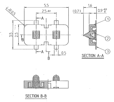 SMT Type Coil Connector Specification