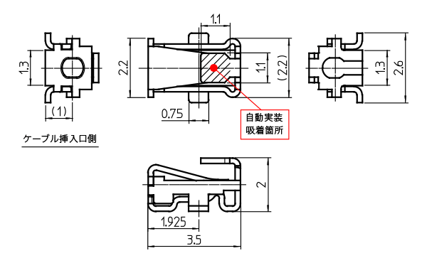 リードソケット 端子のみタイプ