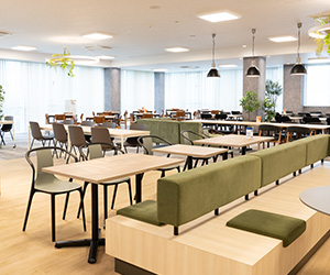 Interior of the cafeteria